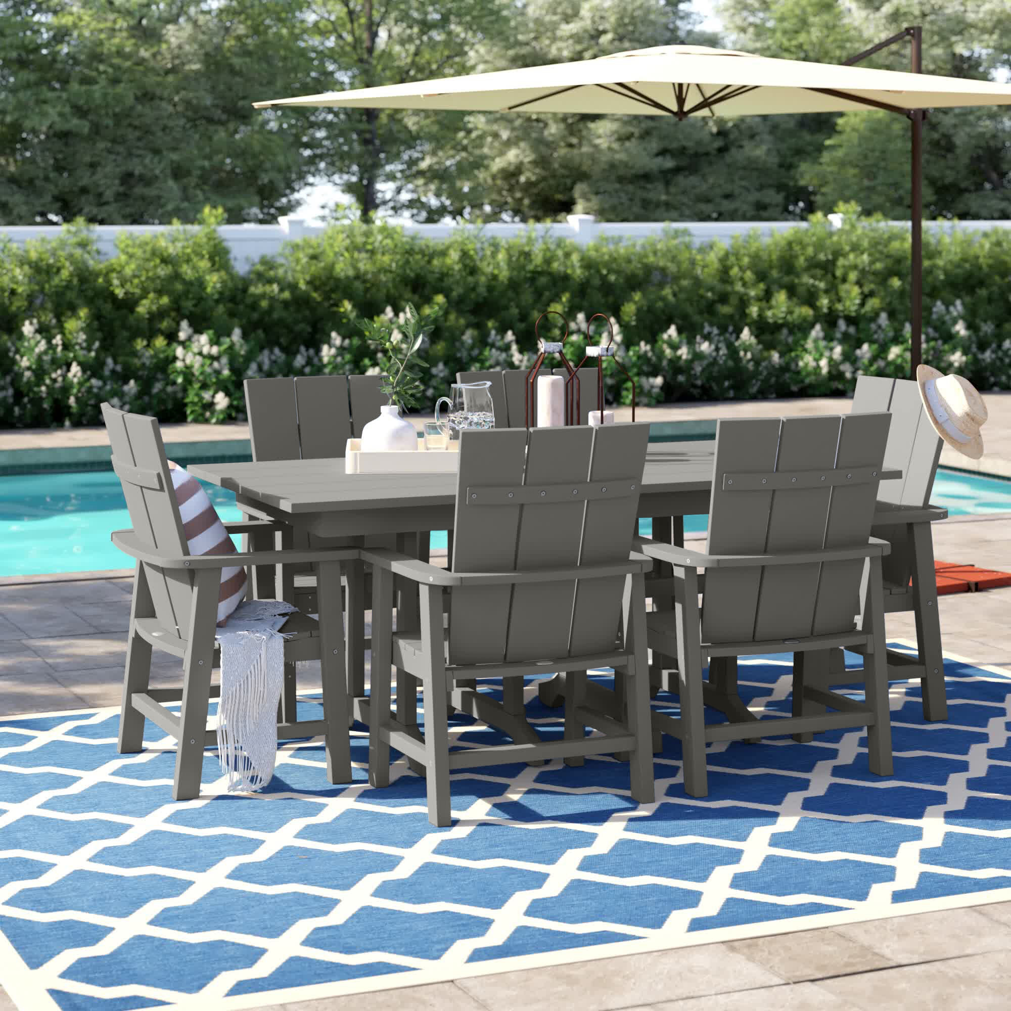 slate patio dining set