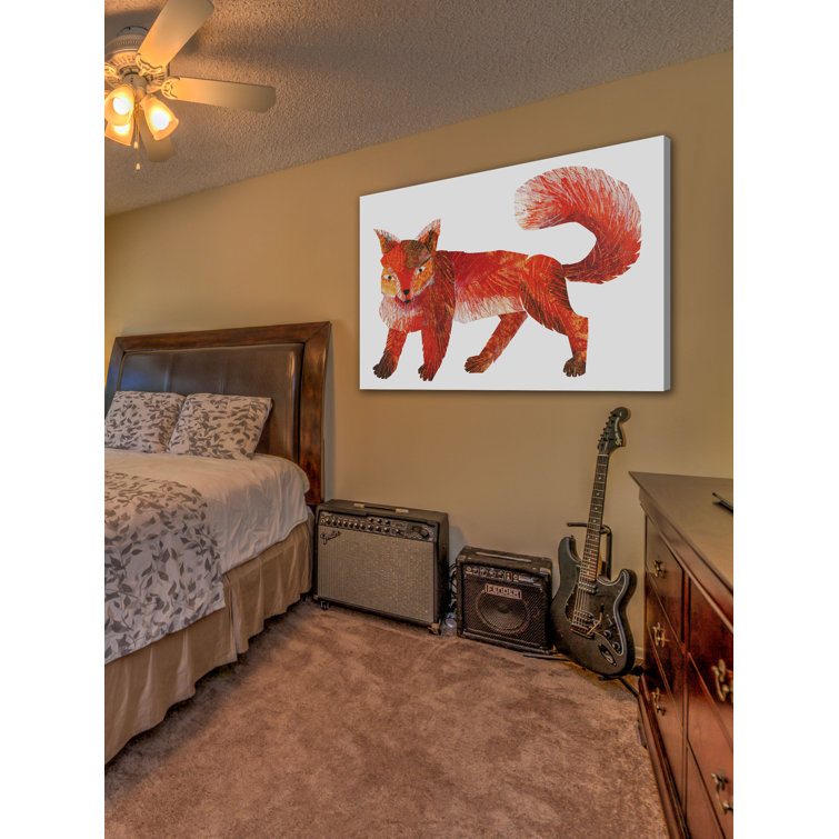 Marmont Hill Baby Bear Character Red Fox 3 Canvas Art Wayfair