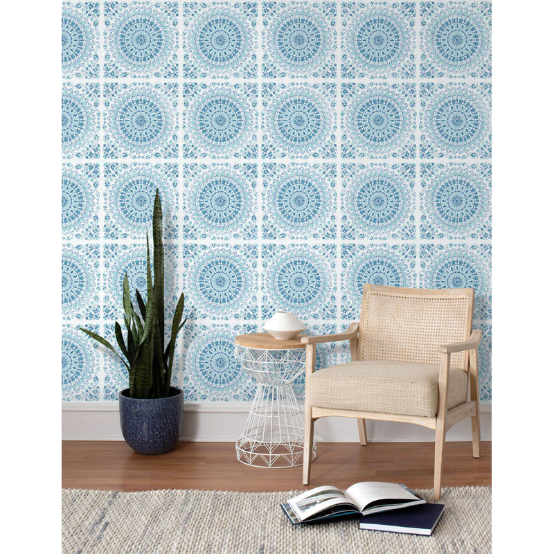 Nextwall Mandala Bohemian 18 L X 20 5 W Peel And Stick Wallpaper