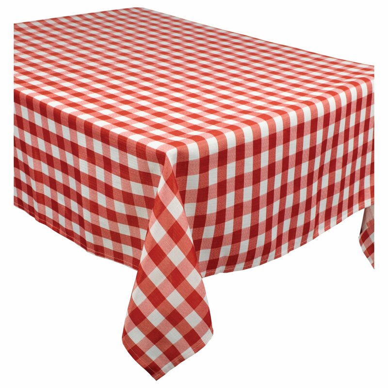 checkered tablecloth