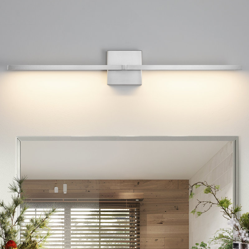 Jaiman 2-Light 30'' Dimmable LED Bath Bar Finish: Brushed Nickel