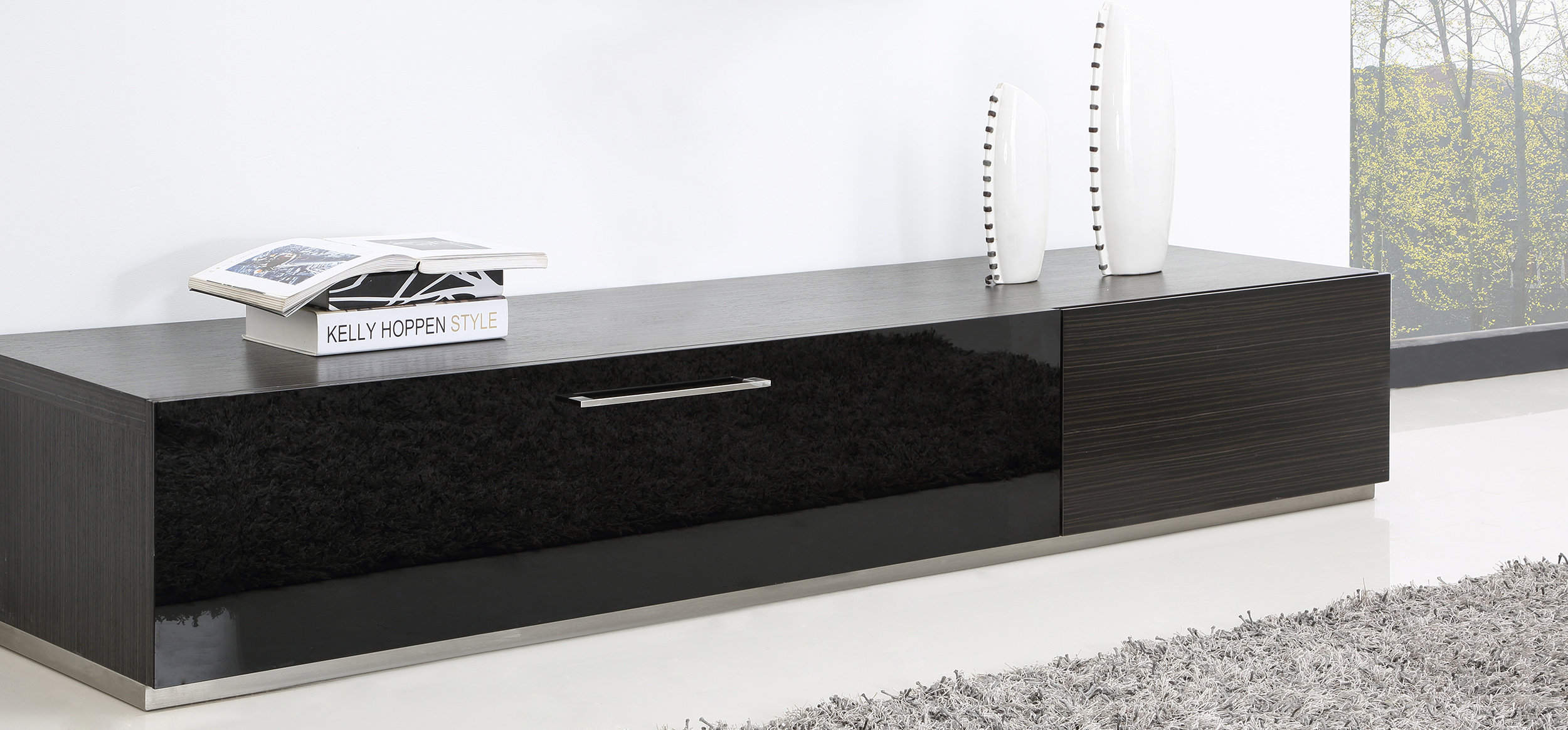 Orren Ellis Landershire TV Stand for TVs up to 88" & Reviews Wayfair