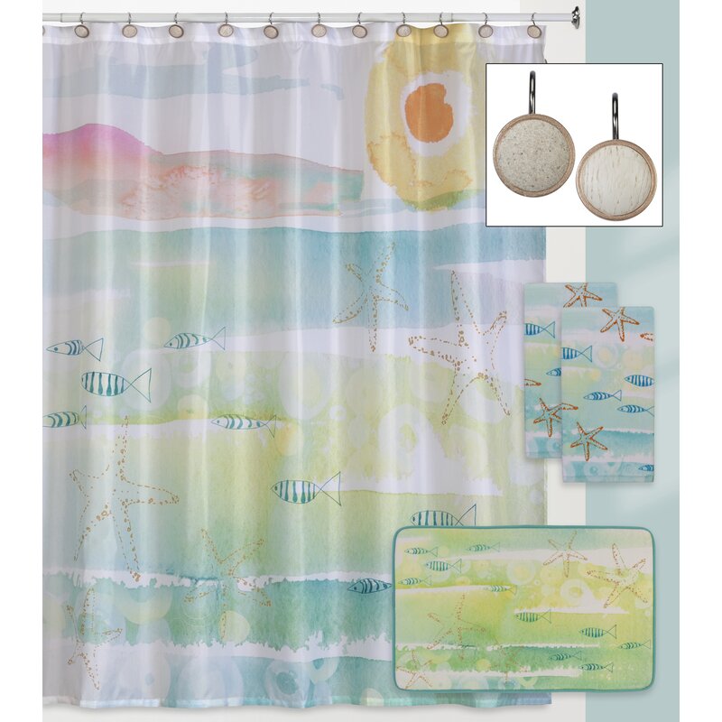 seashell shower curtain hangers