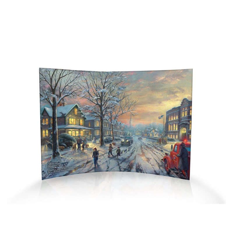 Trend Setters Thomas Kinkade A Christmas Story Curved Graphic