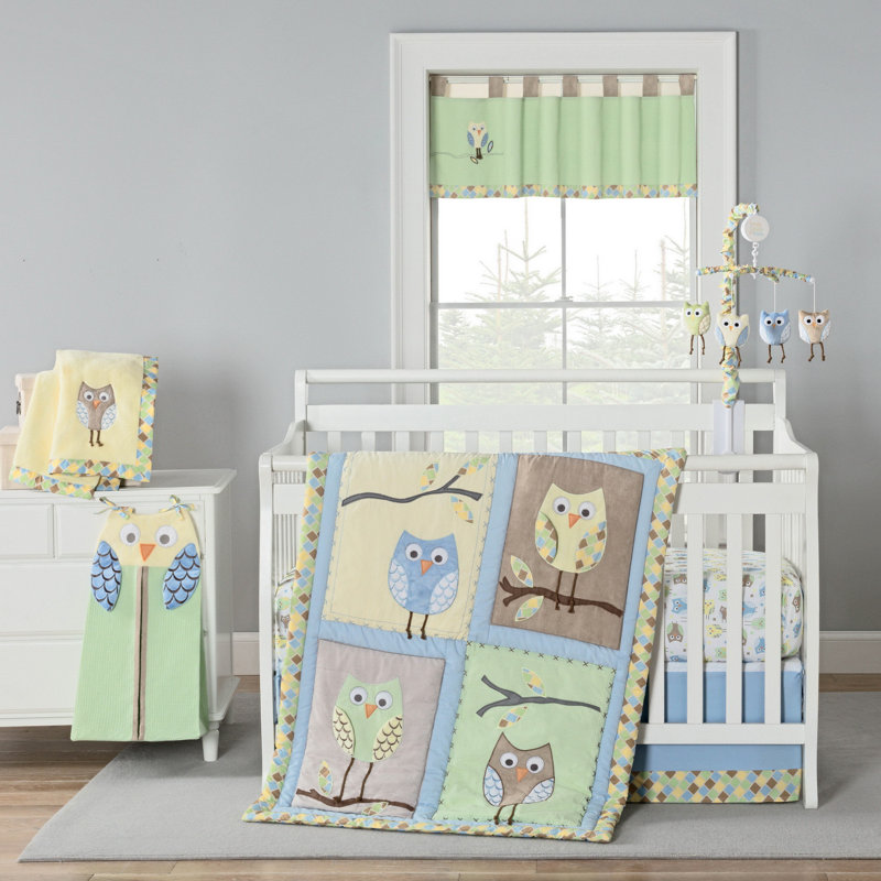 Harriet Bee Kraig Owls Crib Bedding Set Reviews Wayfair Ca