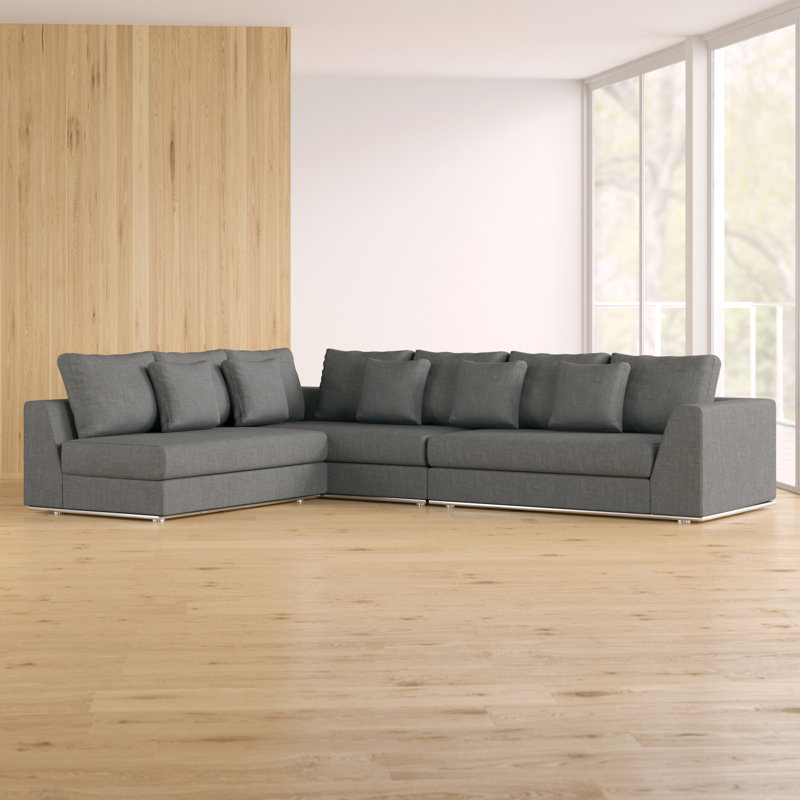 Wayfair Wade Logan Moore Living Reversible Modular Sectional Moore Living Reversible Modular Sectional