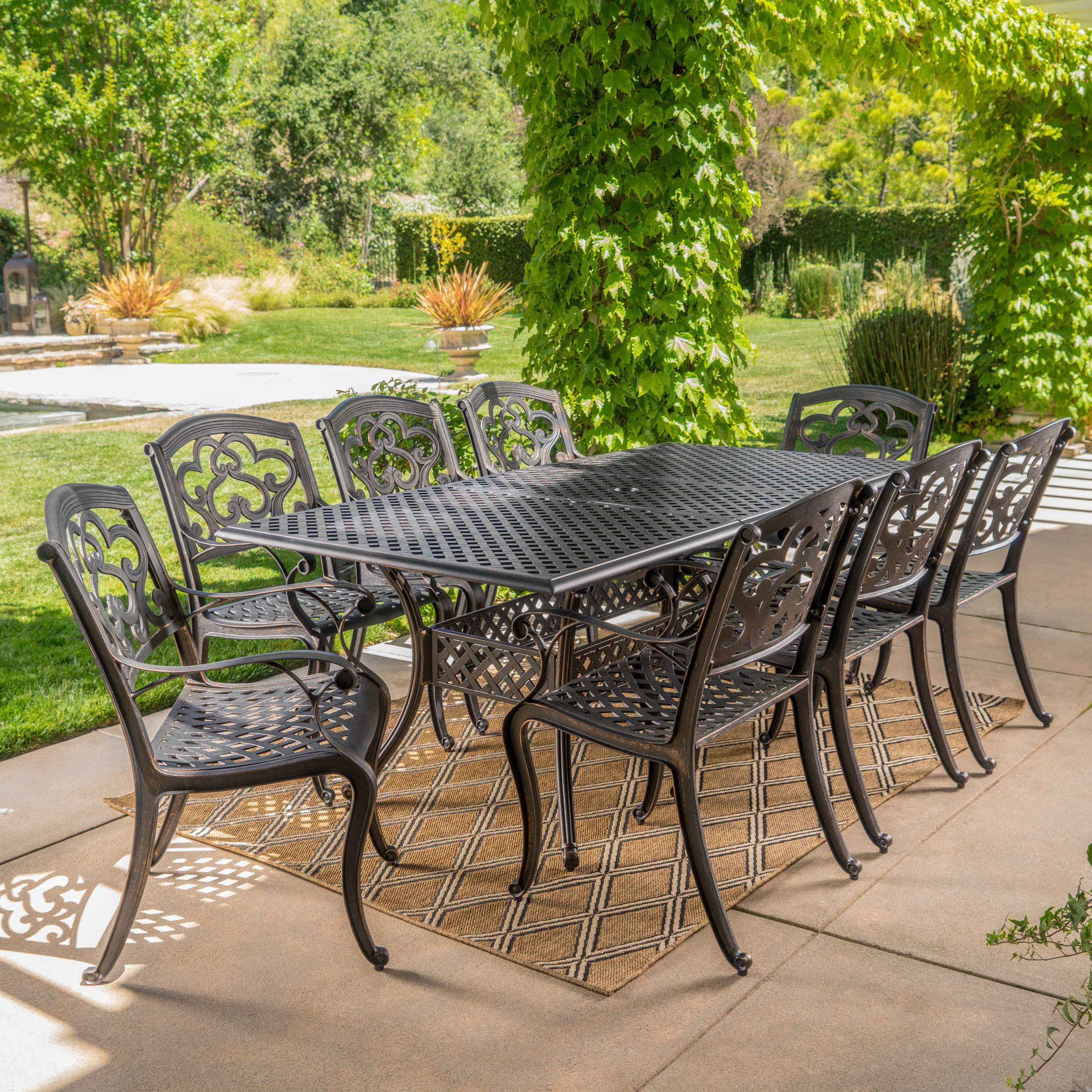 Darby Home Co Savannah 9 Piece Dining Set Reviews Wayfair Darby Home Co Savannah 9 Piece Dining