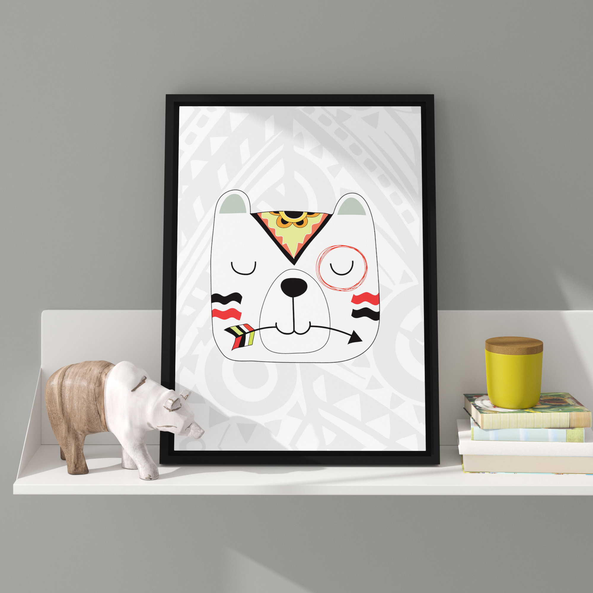 Viv Rae Aida Tribal 5 Bear Framed Art