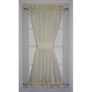 Howerton Solid Semi Sheer Rod Pocket French Door Curtain