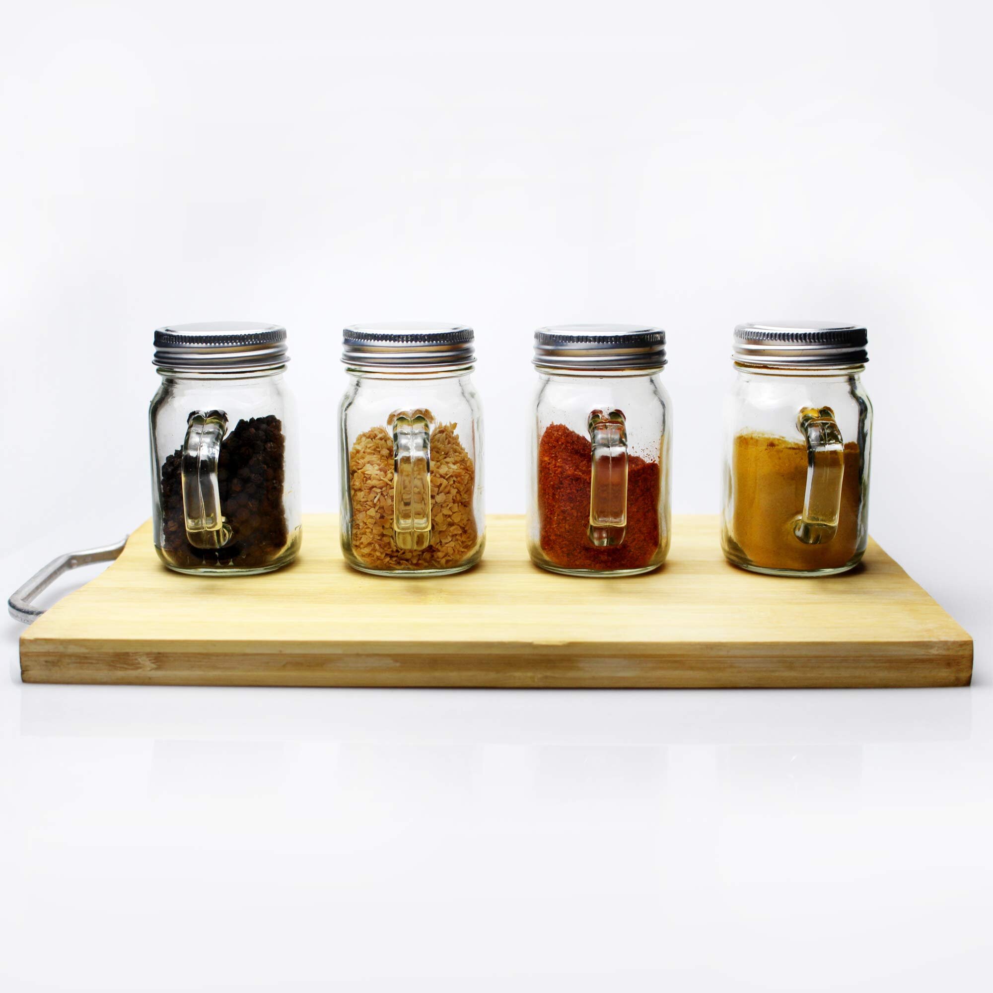 Empty Spice Bottles with Shaker Lids 15 Pack 4 OZ Glass Mason Spice Jars 