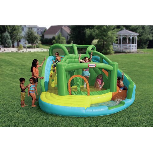 little tikes water slide pool