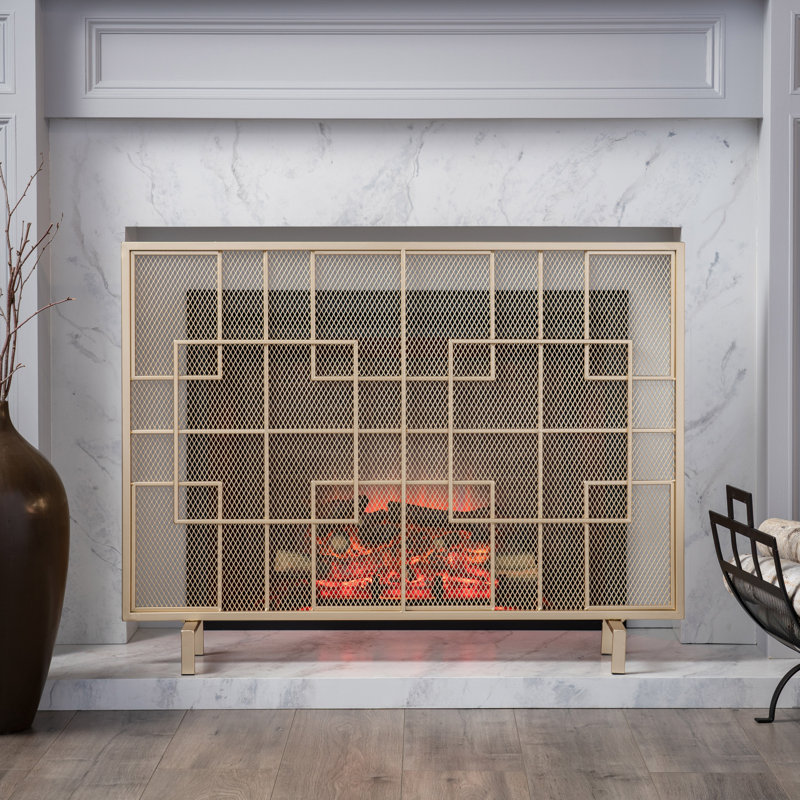 Home Loft Concepts Sonia 1 Panel Iron Fireplace Screen Reviews