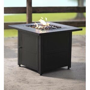 Slatted Propane Fire Pit Table