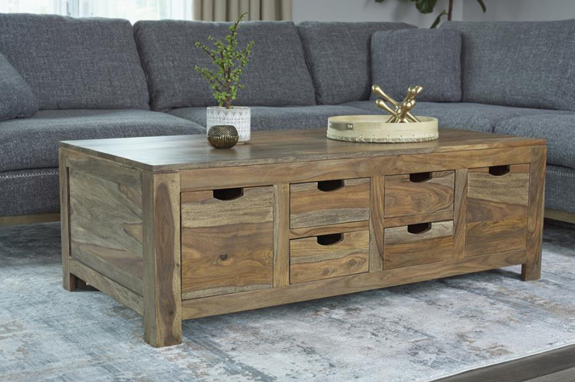 multi drawer coffee table