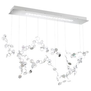 Crystalon 3-Light LED Kitchen Island Pendant