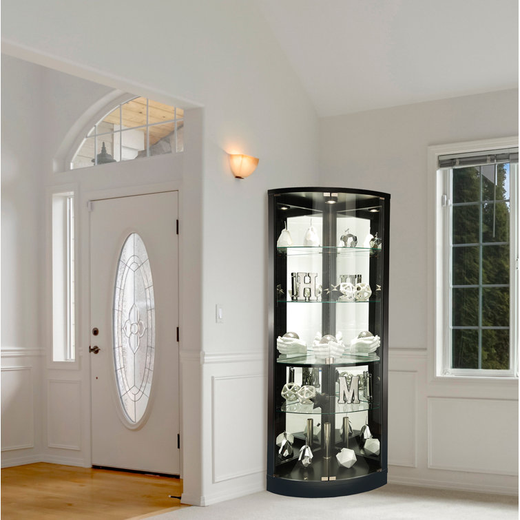 Lighted corner curio clearance