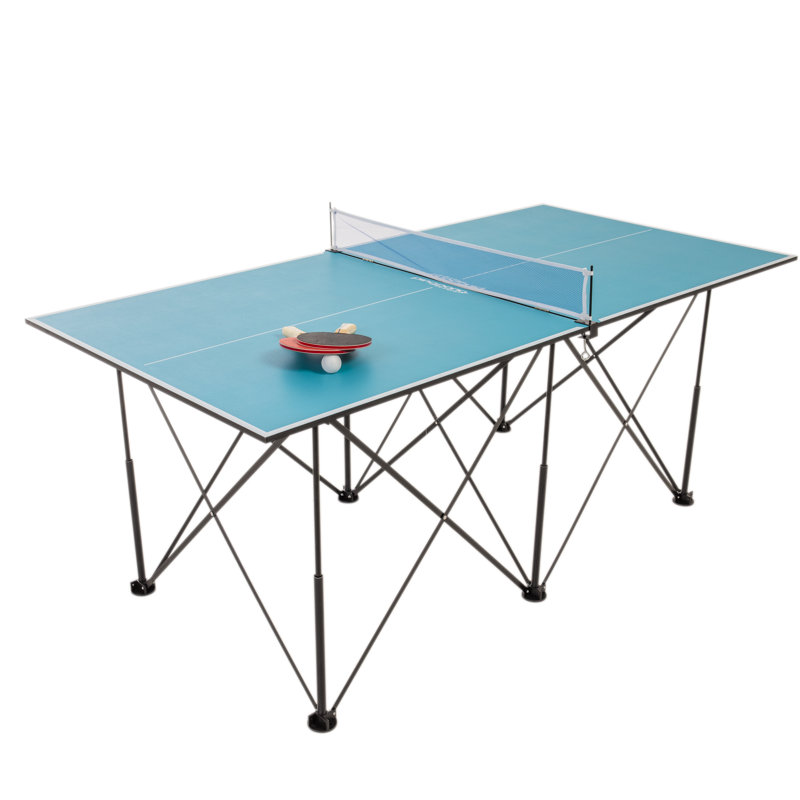 Ping Pong Pop Up Foldable Indoor Table Tennis Table With Paddles And Balls 19mm Thick Wayfair
