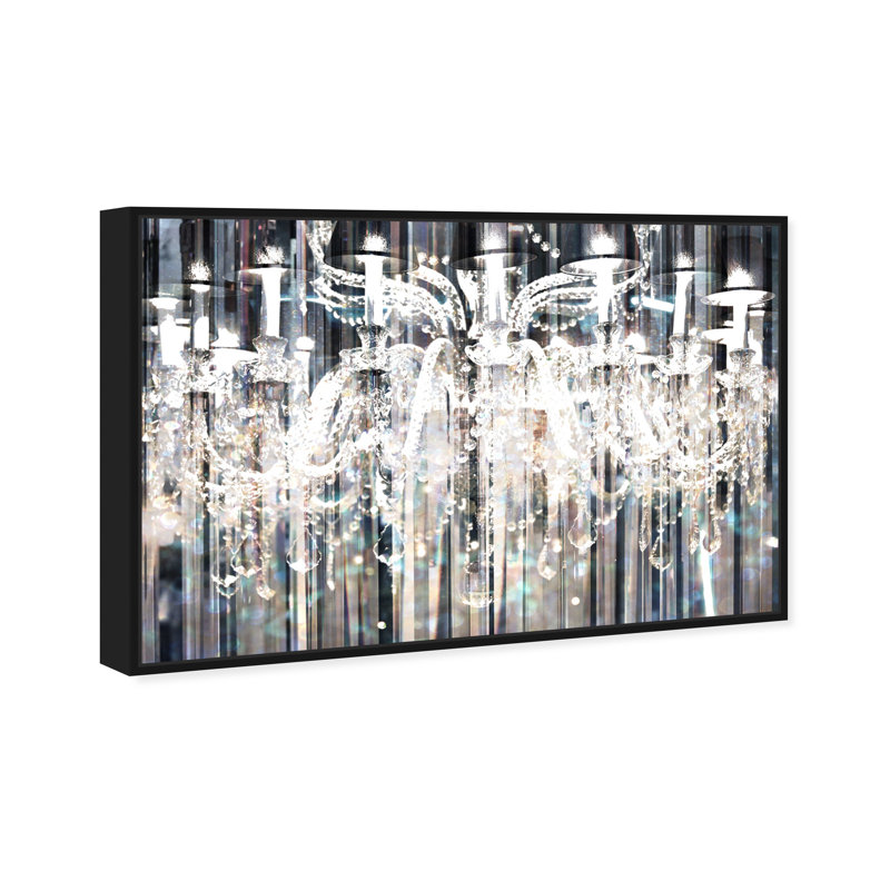 Mercer41 Diamond Shower Chandelier Framed Photographic Print On