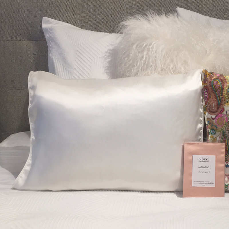 Silked Anti Aging 100 Mulberry Silk Charmeuse Pillowcase