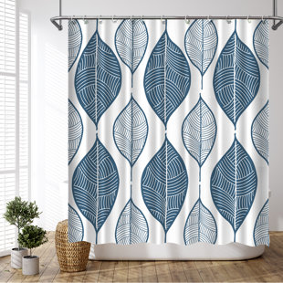 Grey and Yellow Shower Curtain Boho Ombre Old Print for Bathroom 