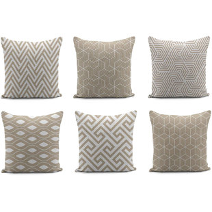 cream textured cushions