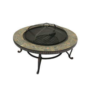Joypanda Cast Iron Wood Burning Fire Pit Table
