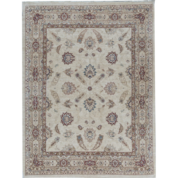 Bokara Rug Co Inc Sultanabad Oriental Hand Knotted Wool Ivory Gold Area Rug Wayfair