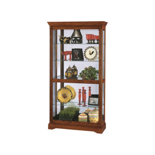 Go to store & view more images Darby Home Co Brochu Lighted Curio Cabinet
