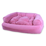 pink dog beds for large dogs