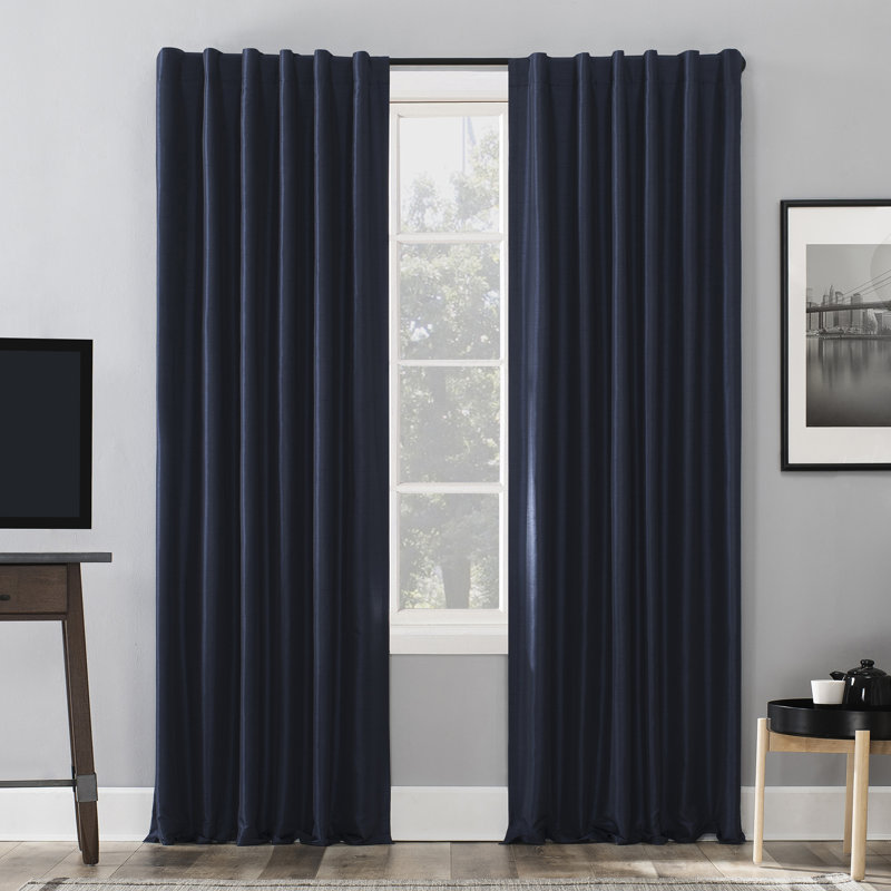 Latitude Run Branquinha Solid Max Blackout Thermal Tab Top Curtains Reviews Wayfair