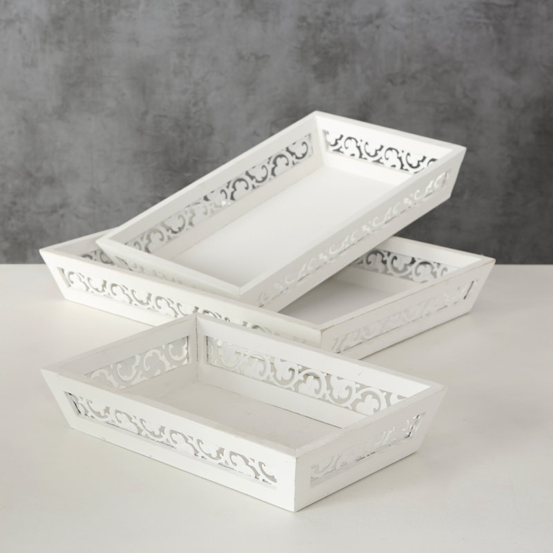 white coffee table tray