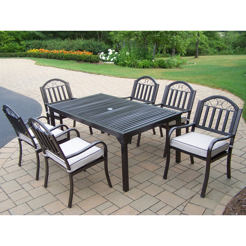Red Barrel Studio Lisabeth Traditional 7 Piece Dining Set With Cushions Wayfair