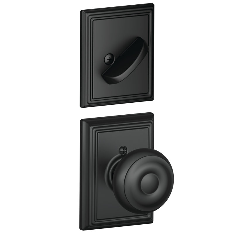 Schlage Georgian Single Cylinder Interior Knob Set Exterior Portion Sold Separately Reviews Wayfair