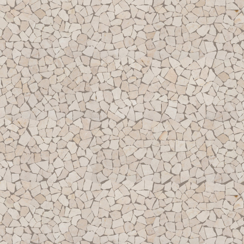 Fit Random Sized Natural Stone Pebble Tile In White Reviews Fit Random Sized Natural Stone Pebble Tile In White