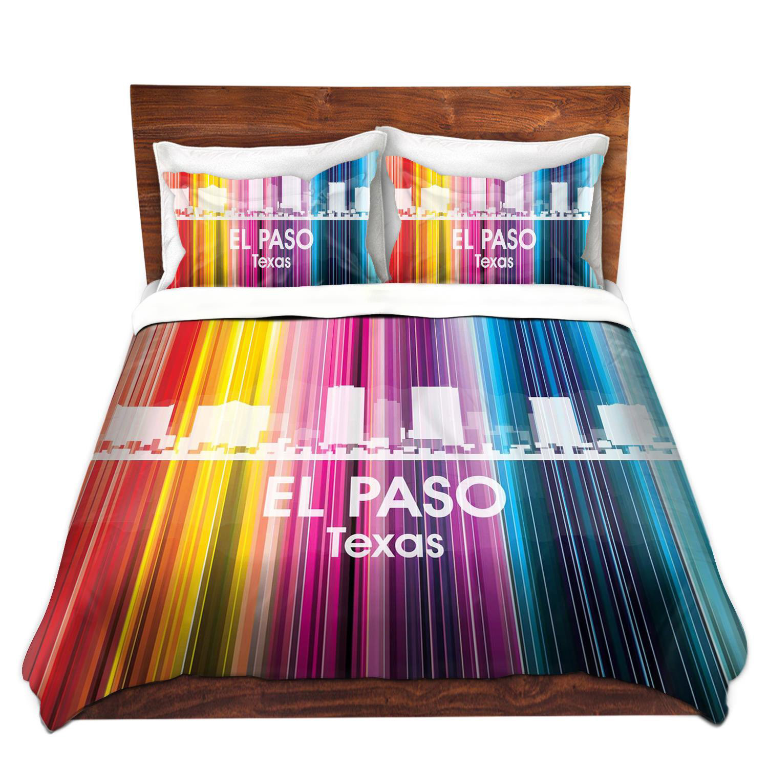 East Urban Home City Ii El Paso Texas Duvet Cover Set Wayfair