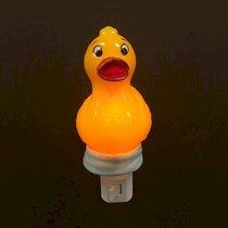 Drew Derose Glossy Green Duck LED Lighted 5 x 4 Ceramic Collectible Figurine 
