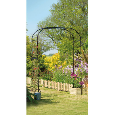 11'' W x 38'' D Metal Arbor