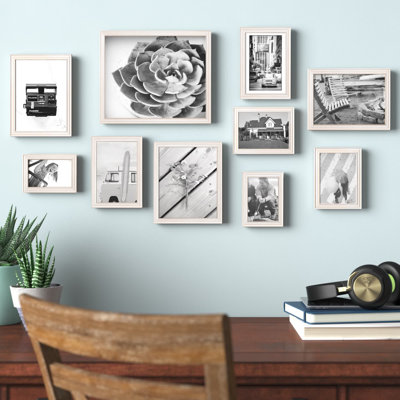 Rayburn 10 Piece Beveled Wood Gallery Wall Frame Set