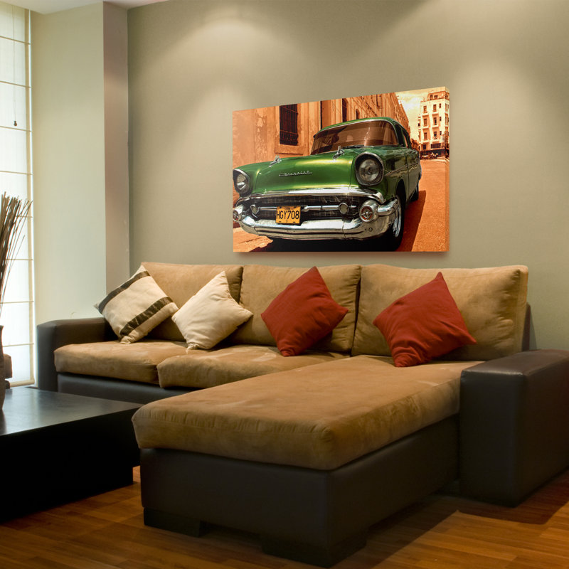 Trademark Art 1957 Chevy Bel Air Photographic Print On Canvas