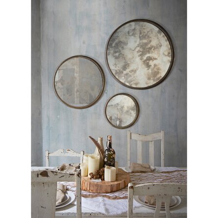 Truby Round Metal Wall Mirror