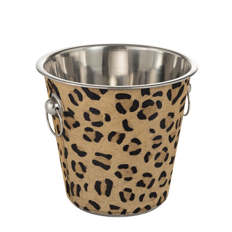 leopard ice bucket