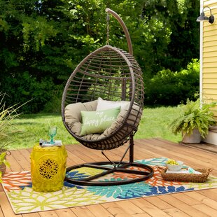 View Weller Outdoor Wicker Basket Swing Chair with