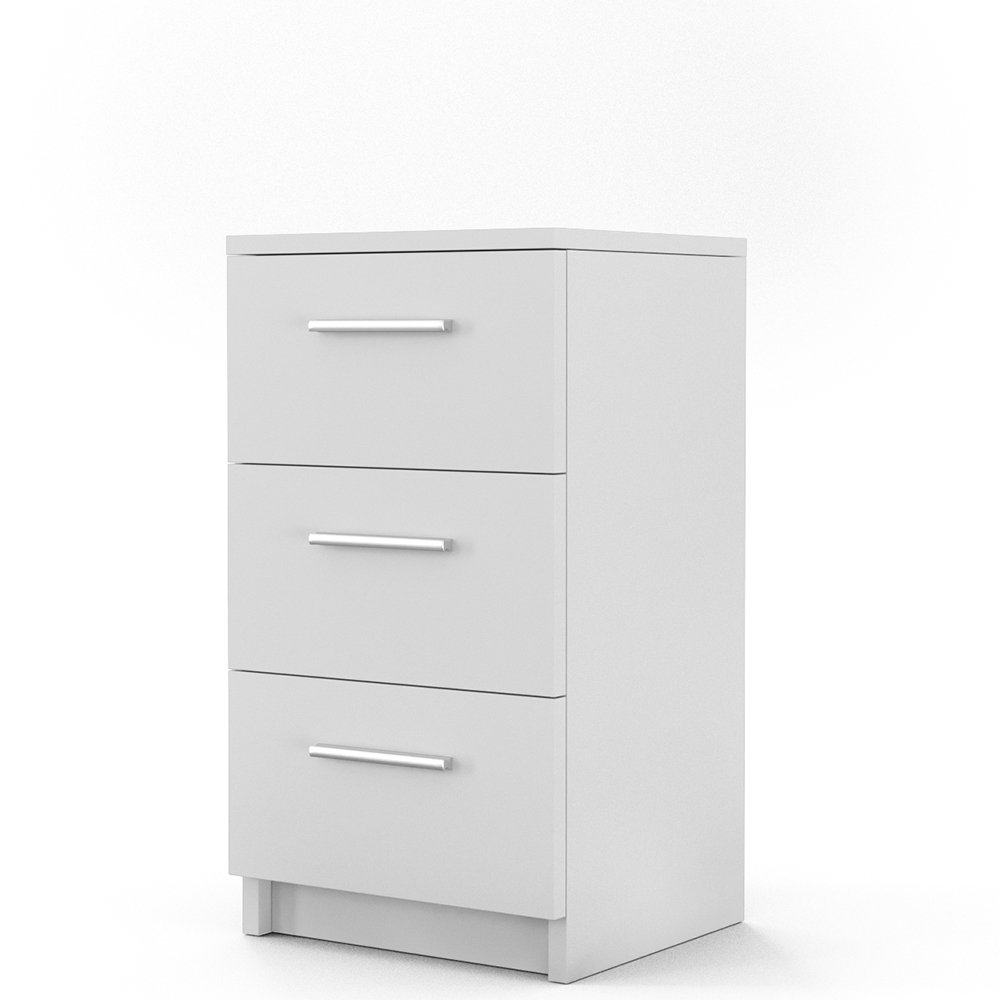 17 Stories Vereen 3 Drawer Bedside Table Reviews Wayfair Co Uk