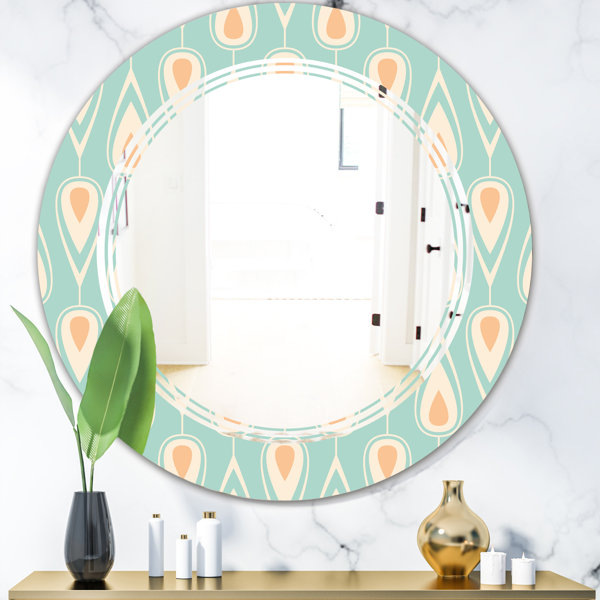 East Urban Home Triple C Ornamental Design Viii Cottage Americana Frameless Wall Mirror Wayfair Ca