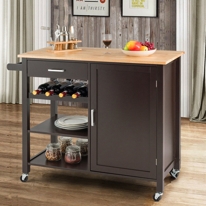 Gracie Oaks Yemina Kitchen Cart Wayfair Ca Gracie Oaks Yemina Kitchen Cart