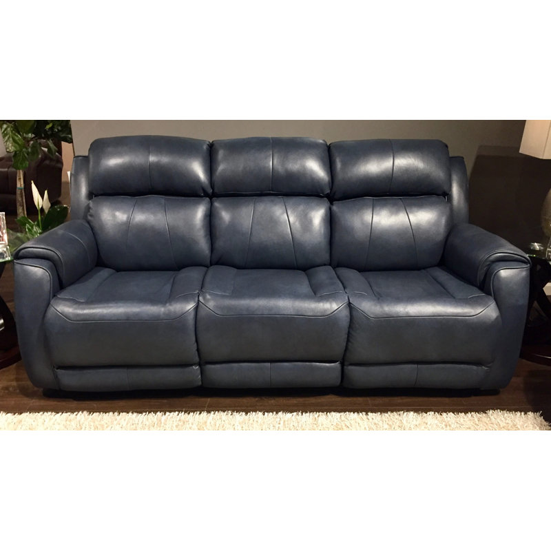 Southern Motion Safe Bet Genuine Leather Reclining 89 Pillow Top Arm Sofa Wayfair