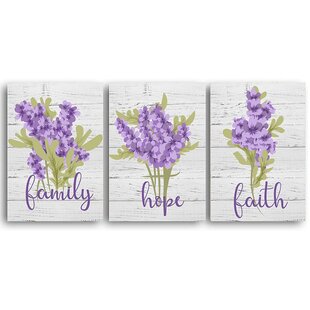 D Lavender Flower Blooming Scented Art Print Home Decor Wall Art Poster