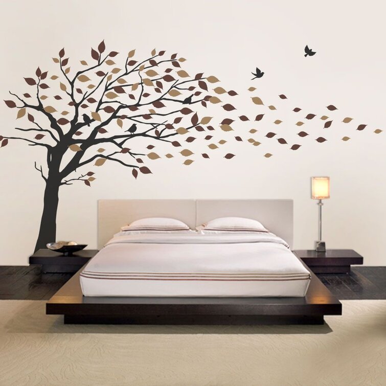 Red Barrel Studio® Blowing Leaves Wall Decal | Wayfair