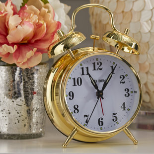 Alarm Gold Mantel Tabletop Clocks You Ll Love In 2020 Wayfair