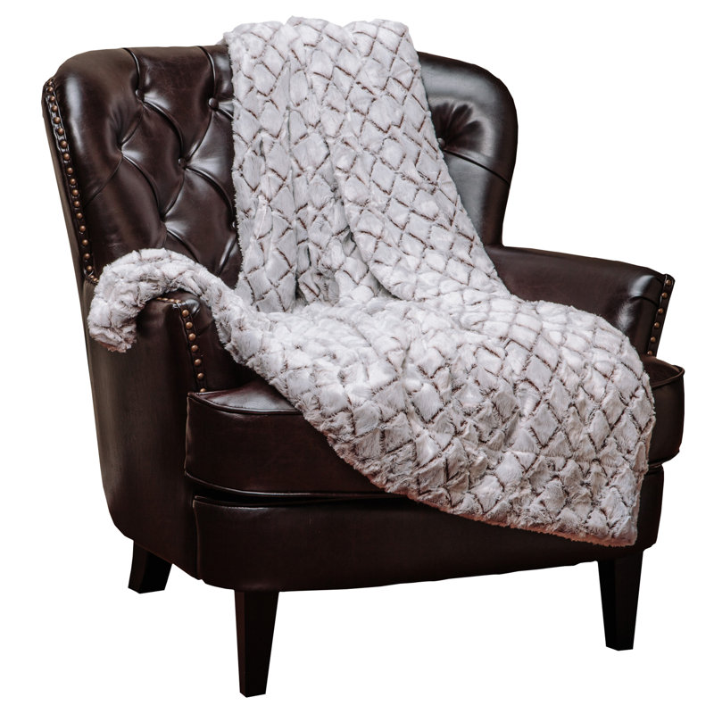 White Fuzzy Fluffy chunky blanket Newborn Photography prop